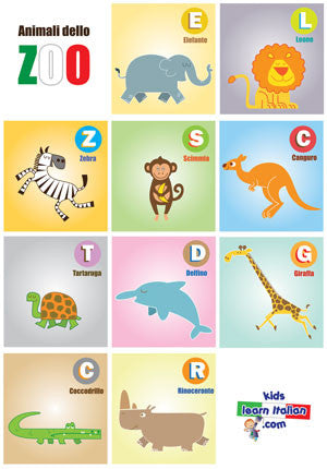 Animali dello ZOO Poster