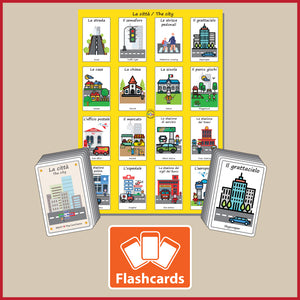 The City Flashcards & Poster Bundle